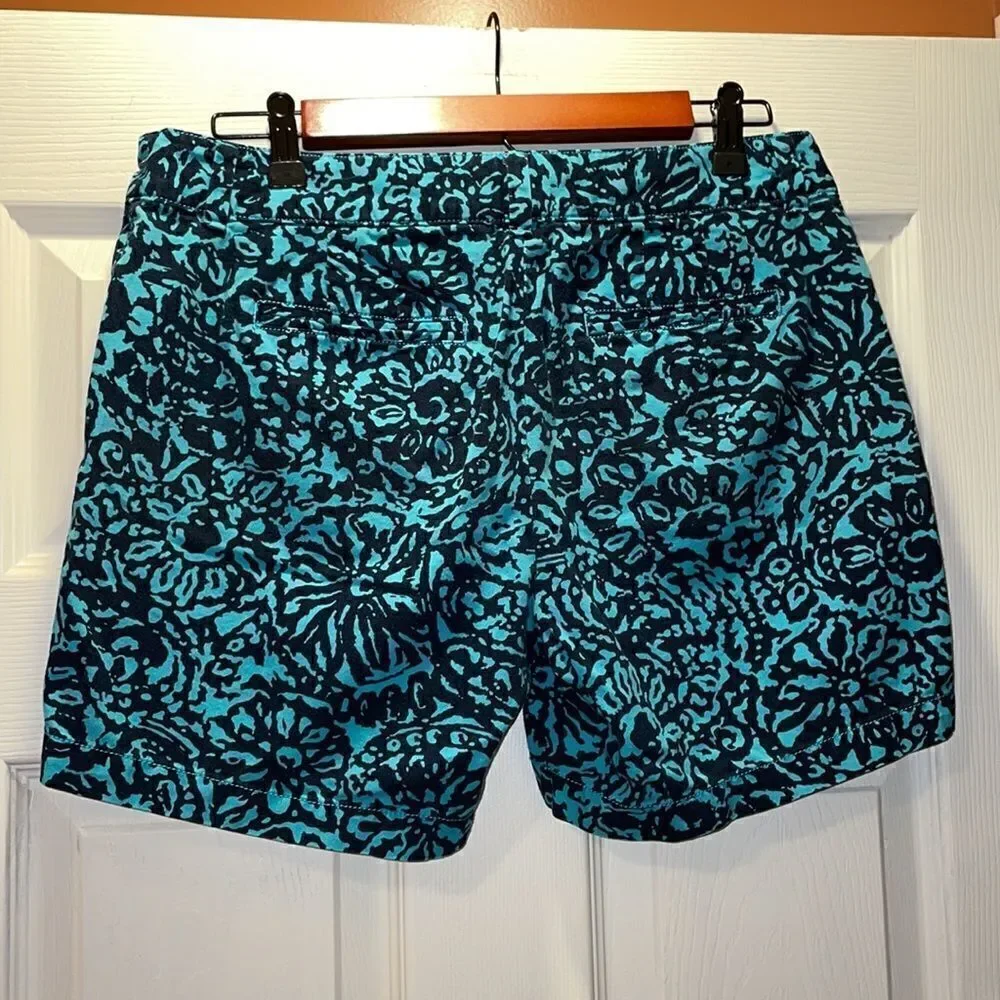 (5/$25) Loft outlet teal & navy 6” inseam shorts